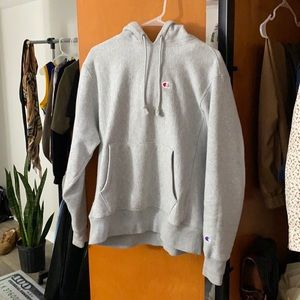 (M) Champion hoodie (Grey)